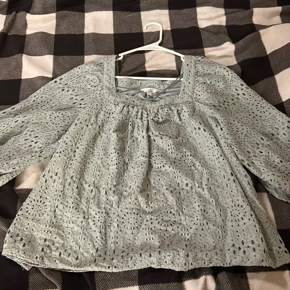 Lc light blue eyelet cutout. Size xl